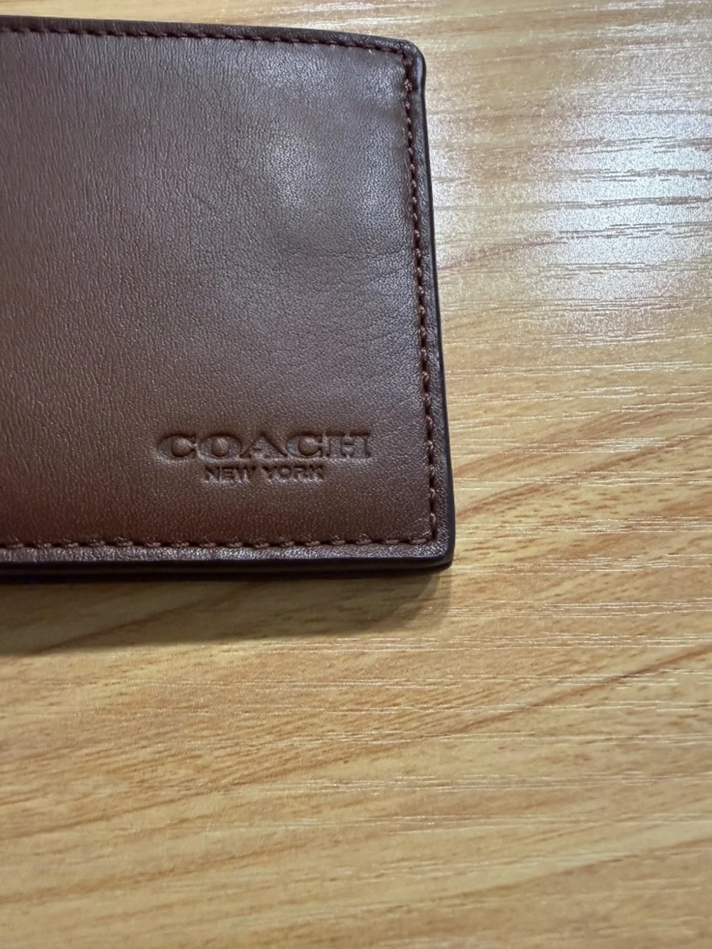 Coach Mens Brown Leather Wallet